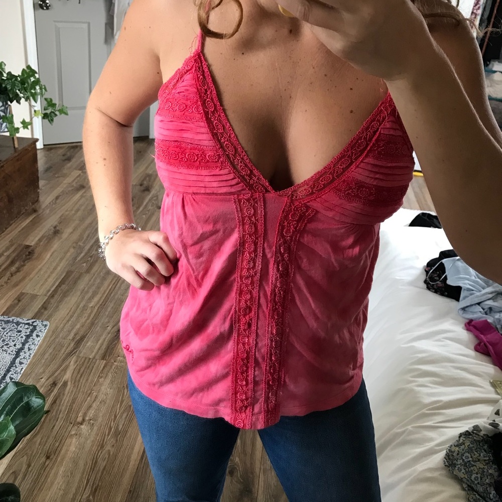 Billabong Pink Tie Dye Tank